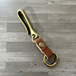 ベルトフック キーフック キーリング ゴールド キーホルダー レザー カラビナ
