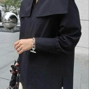 MACHATT マチャット スクエアカラーブラウス ピッグカラーブラウス ブラック