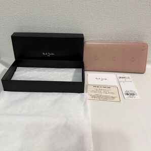 Paul Smith ポールスミス 長財布 ラウンドファスナー キャット 猫 完売品 ピンク