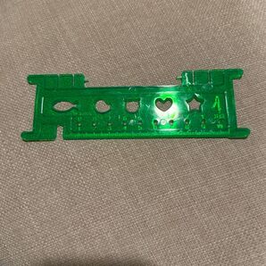 定規 テンプレート 緑 魚 猫 ハート 星 図形 算数 文房具