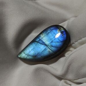 158. ラブラドライト ブルー 水色 イエロー