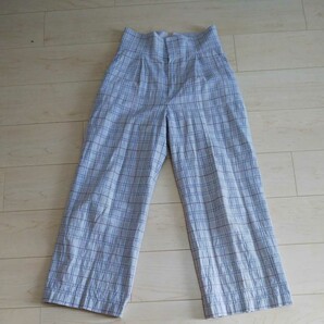 パンツ Arollaチェックワイドパンツ URBAN RESEARCH