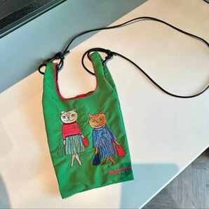 2025新しいminiボールアンドチェーン バッグ ミニ 猫 刺繍