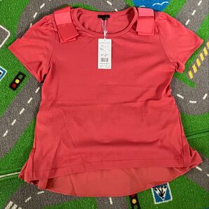 TO BE CHIC新品タグ付き 半袖 ピンク リボンがなわいい