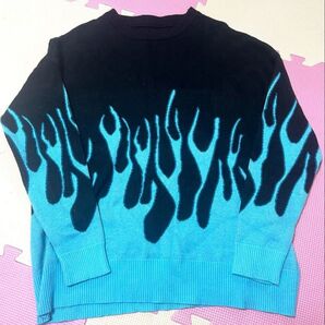 ファイヤーパターン ニット