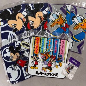 日本相撲協会 ディズニー ミッキー ドナルド ミッキー&フレンズ フェイスタオル×4 ハンドタオル×2 アクリルキーホルダー×1