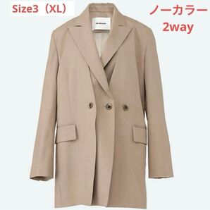 【美品】rito structure リトストラクチャー サマーウールジャケット 2way 大きいサイズ