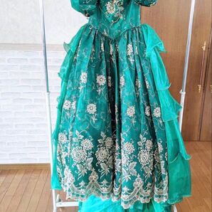 カラードレス パフスリーブ ドレス