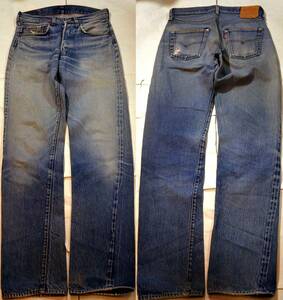 t407/LEVIS501赤耳 ヴィンテージ オリジナル 激ヒゲ！ロング