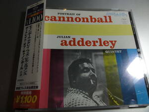 CANNONBALL JLIAN ADDERLEY　 QUINTET　キヤノンボール・アダレイ　ビル・エバンス　PORTRAT OF CANNOMBALL　初回プレス完全限定盤