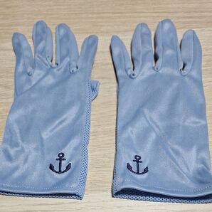 UV手袋 ショート丈 ブルー系 未使用