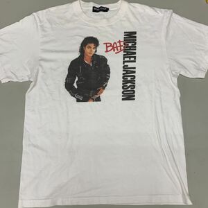 MICHAEL JACKSONマイケルジャクソン バッド　BAD Tシャツ　XLサイズ オーバーサイズ　ビッグシルエット