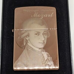 【希少】モーツァルト生誕250年 ZIPPO ブラックチタンコーティング 美品 ジッポー