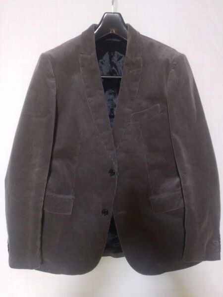 nano universe ナノユニバース ライブラリー コーデュロイ テーラードジャケット M グレー