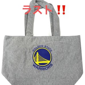 新品 NBA ウォーリアーズ スウェット トートバッグ 手提げ バッグ ファスナー付き
