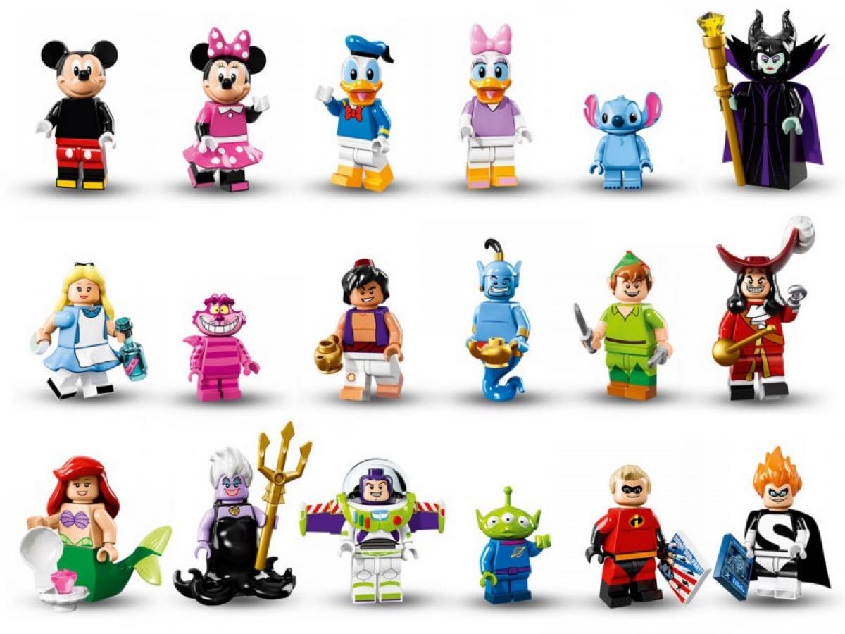 【LEGO】71012 レゴ ミニフィギュアディズニーシリーズ 第一弾フルコンプ　18種セット　ミニフィグ 