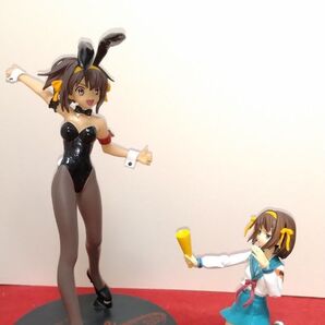 figma 涼宮ハルヒの憂鬱 涼宮ハルヒ 制服ver. フィギュア + バニーガールハルヒ セット