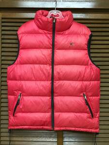 MOONSTORNE down vest red L USED moonstone outdoor 