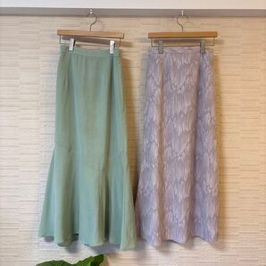 SET ロングスカート フレアスカート 美品 新品 M size