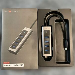 65: 未使用品 USBハブ 3.0 4ポート 5Gbps 高速転送 軽量