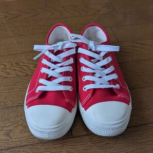 赤色 キャンバススニーカー レッド