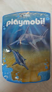 新品・未開封　プレイモービル　Playmobil 9068 メカジキとその赤ちゃん　Swordfish with Baby　親子動物、海の生き物　Family Fun　海外発