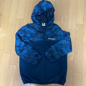 OUTDOOR PRODUCTS キッズ ウィンドブレーカー 140 ブルー系 迷彩柄