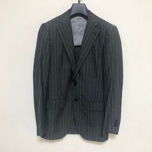 Brilla per il gusto チャコールグレーストライプテーラードジャケット42(XS〜S)
