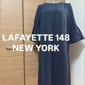 LAFAYETTE 148 NEW YORK ワンピース トップス ネイビー