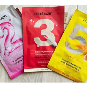 ナンバーズイン2番3番5番シートマスクパック/3枚/オリーブヤング購入