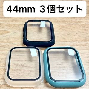 Apple アップルウォッチ カバー 画面フィルム 44mm フルカバー