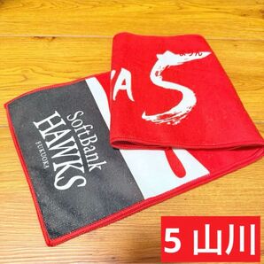 【非売品】ホークス カチドキレッドタオルマフラー 5 山川穂高