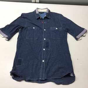  free shipping *CIAO PANIC Ciaopanic * short sleeves shirt * men's M size * polo-shirt #21009sj63