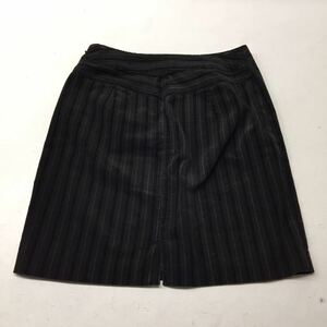  free shipping *MK KLEIN+ M ke- clamp ryus* tight skirt stripe corduroy skirt * lady's 38(M)#21023sj68