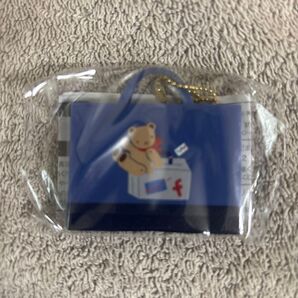 ファミリア カプセルトイ ミニデニムバッグ ブルー 新品未開封 チャーム クマ