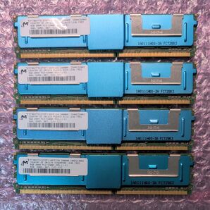 【4枚/計16GB】Micron DDR2 4GB 667MHz ECC FB-DIMM PC2-5300F サーバー用メモリ