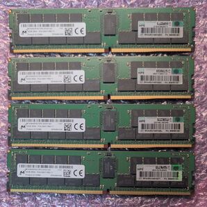 【4枚/計128GB】HPE Micron DDR4 32GB 2400MHz ECC Registered RDIMM