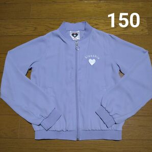 SPACE OPERA 150cm 薄手 ジャンパー ジャケット ジップアップ アウター パープル ラベンダー