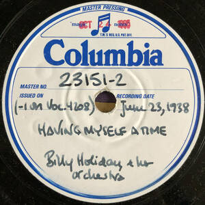 Having Myself A Time / Billie Holiday / Test запись 