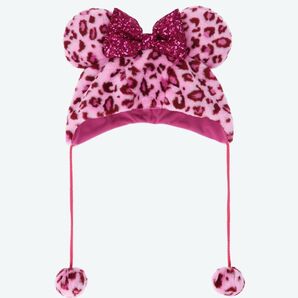 ディズニー ファンキャップ ミニー ヒョウ柄 レオパード ピンク