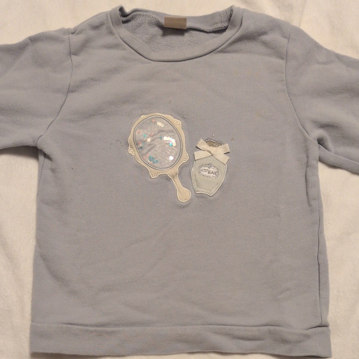 petit main プティマイン トレーナー 90cm ブルー系 ミラー 香水