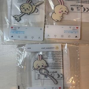 3種類】ちいかわ☆うさぎクリアカードケース ちいかわ 海外限定 フードフォト
