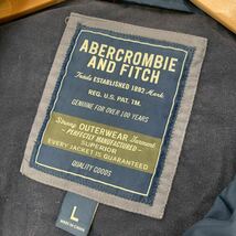 ABERCROMBIE＆FITCH ★ フカフカ 合わせやすい濃紺 ネイビー ダウンジャケット L 秋冬 アメカジ 古着 アバクロンビー＆フィッチ■AG70_画像3