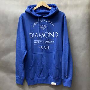 USA正規品 【XL】 ダイヤモンドサプライ Diamond supply co. スウェット 青 プルオーバー パーカー LA ワールドチャンピオン WorldChampion