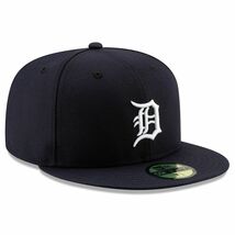 USA正規品 「7.1/4」 新品 Newera ニューエラ オーセンティック 59FIFTY 公式モデル MLB デトロイト TIGERS タイガース 紺 Home_画像3