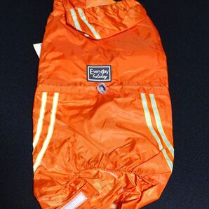 4号 Everyday holiday 犬用レインコート オレンジ