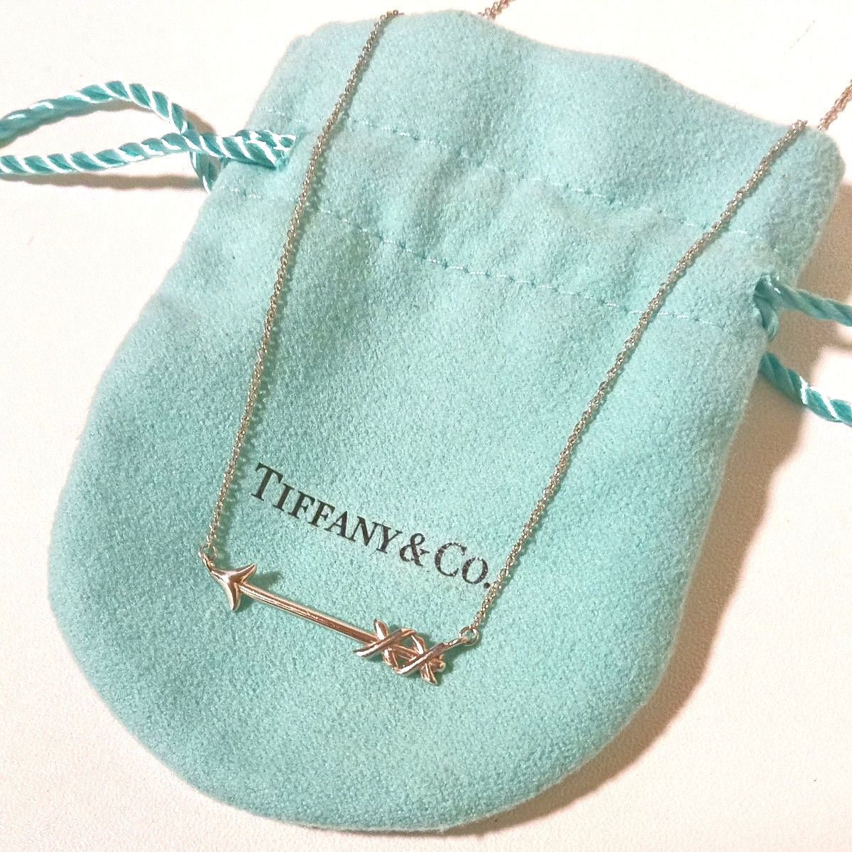 美品 TIFFANY Co ティファニー ネックレス SV925 アクセサリー シルバー 