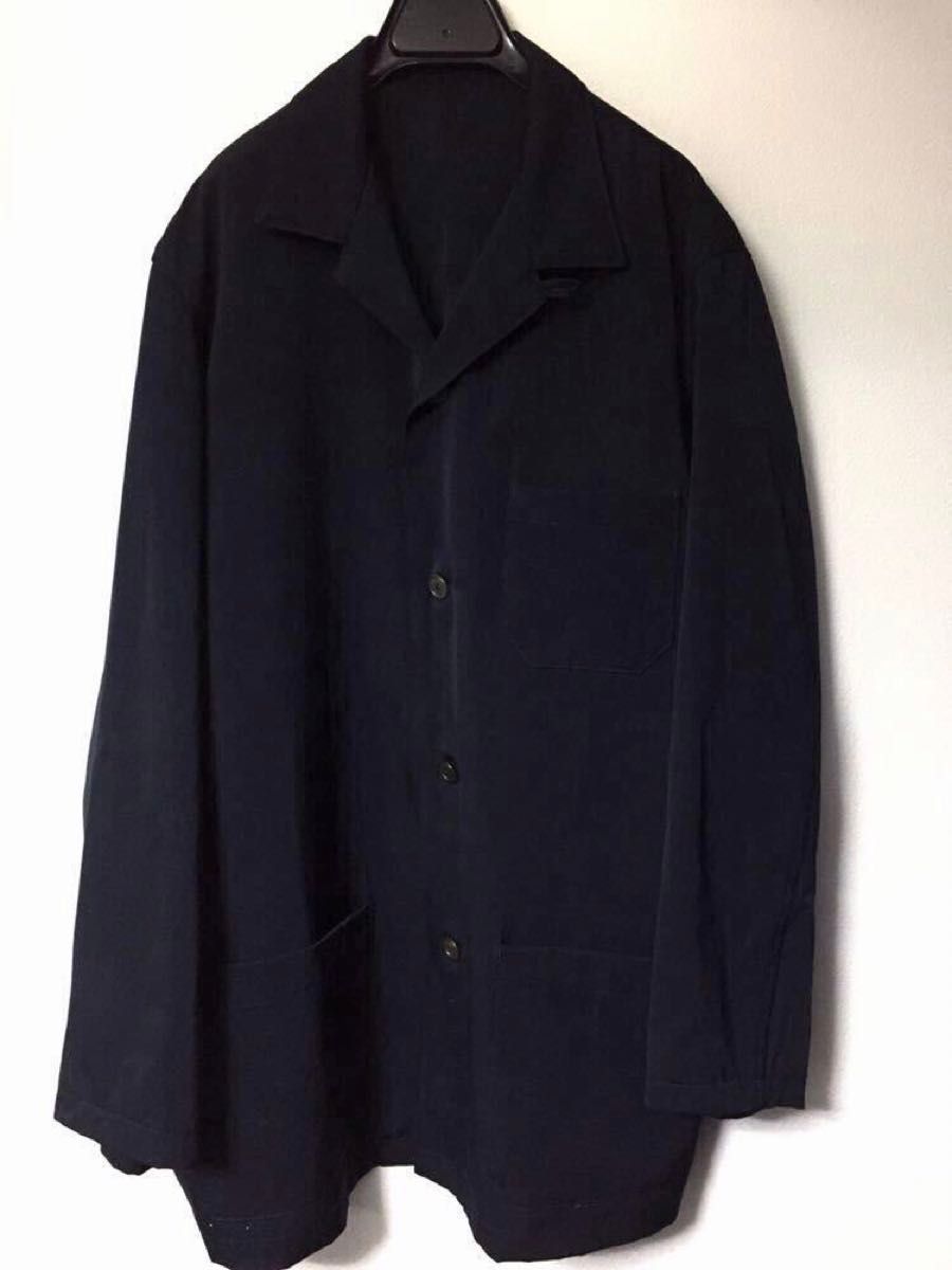 Y's for men オールド ウールギャバ ハーフコート オーバーサイズ ジャケット 第一ループボタン オープンカラー ヨウジ