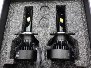 未使用品 ポン付け H7 LEDヘッドライトバルブ 車検対応