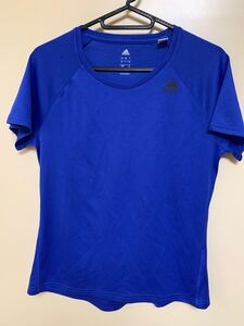 アディダス adidas スポーツウェア シャツ 青